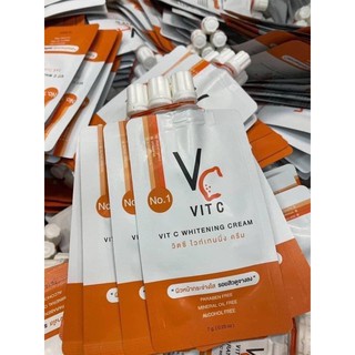 VC Vit C ครีมวิตซีน้องฉัตร แบบซอง พกพาไปได้ทุกที่ ( 1 ซอง )