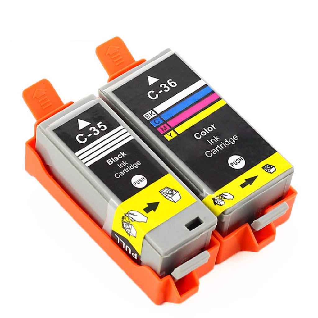ตลับหมึกเครื่องปริ้นท์ แบบพกพา CANON ip100 ip110 PGI-35BK CLI-36C CANON PIXMA TR150 mini320 260