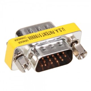 VGA HD15 Male to Female Mini Gender Changer Adapter (Intl)  #