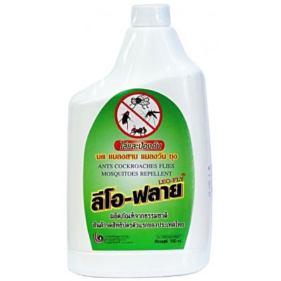 สมุนไพร ไล่ยุง ไล่แมลง ลีโอฟลาย ขวดเติม 500 ml.