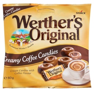 เวอร์เธอร์ ลูกอมสอดไส้ครีมกาแฟ Werthers Creamy Coffee Candy 80g