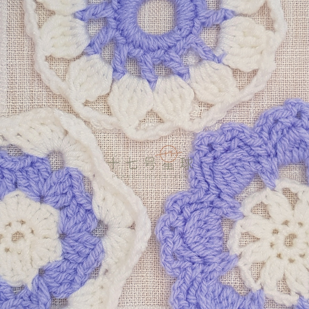 I18Crochetดอกไม้สไตล์ญี่ปุ่นDoily Coaster Potholder-Handmade I18钩เข็ม日式田园ชุดลูกไม้隔热制-手