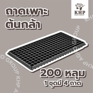 <4 ชิ้น> ถาดเพาะกล้า 104 หลุม ,35 ,60 ,105 ,200 หลุม ถาดเพาะชำ ถาดเพาะเมล็ด ถาดเพาะ มีขอบ แข็งแรง