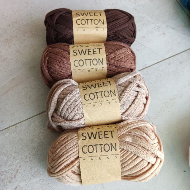 ไหมผ้ายืด Sweet Cotton 100กรัม T-shirt yarn มี 45สี