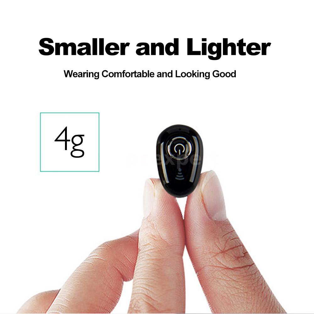 หูฟังบลูทูธ 4.1 S650 In-Ear พร้อมไมโครโฟนสีดํา 4 กรัม #8