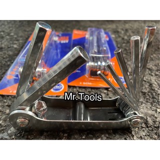 หกเหลี่ยมพับMETA HEX KEY WRENCH 7pcs.No.777