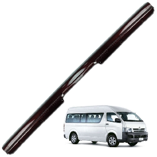 กันรอยท้าย คอมมูเตอร์ รถตู้ สีเครฟล่าแดง สำหรับ Toyota Commuter Hiace ปี 2005-2017