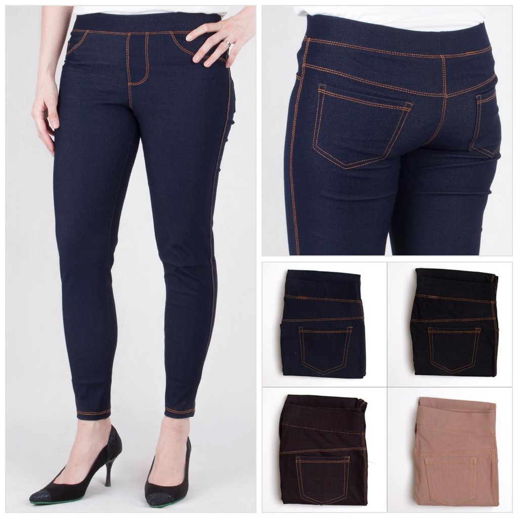 Jegging Jumbo Leggings กางเกงยีนส์จัมโบ้ เลกกิ้ง ยีนส์นุ่ม Jumbo ไซส์ใหญ่