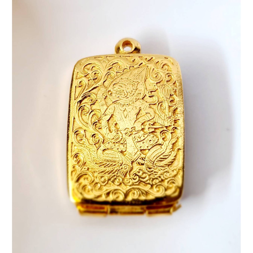 กรอบพระ ตลับพระ สมเด็จฝาหลัง ปิดลายฉลุหน้า (A30-1) คุณภาพดี  ทำจากทองเหลือง ชุบไมครอน เคลือบแลคเกอร์ไฟฟ้า ไม่ลอกหลุดง่าย