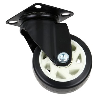 อะไหล่ เฟอร์นิเจอร์ ลูกล้อแป้นหมุนPU FITT 622100 4นิ้ว สีดำ SWIVEL PLATE CASTER WHEEL FITT 622100 4" BLACK