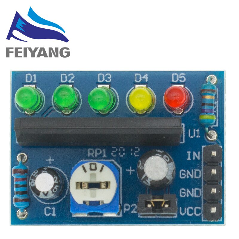 Dc 3.5V-16V KA2284 เครื่องวัดระดับเสียงแบตเตอรี่ ไฟแสดงสถานะความจุ LED สีแดง สีเขียว สําหรับโวลต์มิเตอร์ โวลลุ่ม มิเตอร์ VU