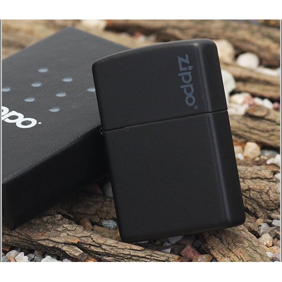 Zippo 218ZL Black Matte/Zippo Logo ของแท้ Made in USA Shopee Thailand