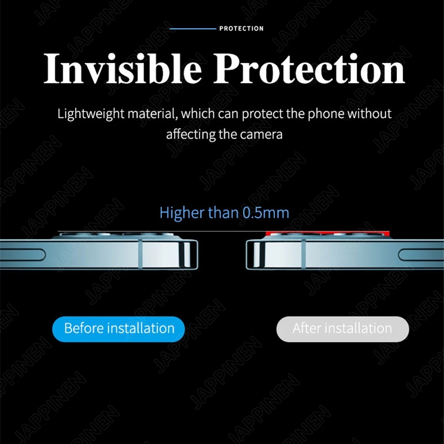ฟิล์มกระจก ป้องกันรอยเลนส์กล้อง สำหรับ iPhone 13 Pro 13 Pro Max 12 Pro max 12 Por 12 mini ฟิล์มกล้องเลนส์ก
