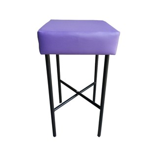 KK Shop เก้าอี้สตูลบาร์สูง 29" รุ่น Stool-H-สีดำ/ม่วง