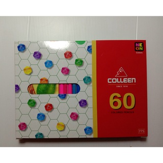 สีไม้คอลลีน COLLEEN สีไม้ สีคอลลีน คอลลีน 60 สี 60 แท่ง หัวเดียว กล่องมี 2ชั้น