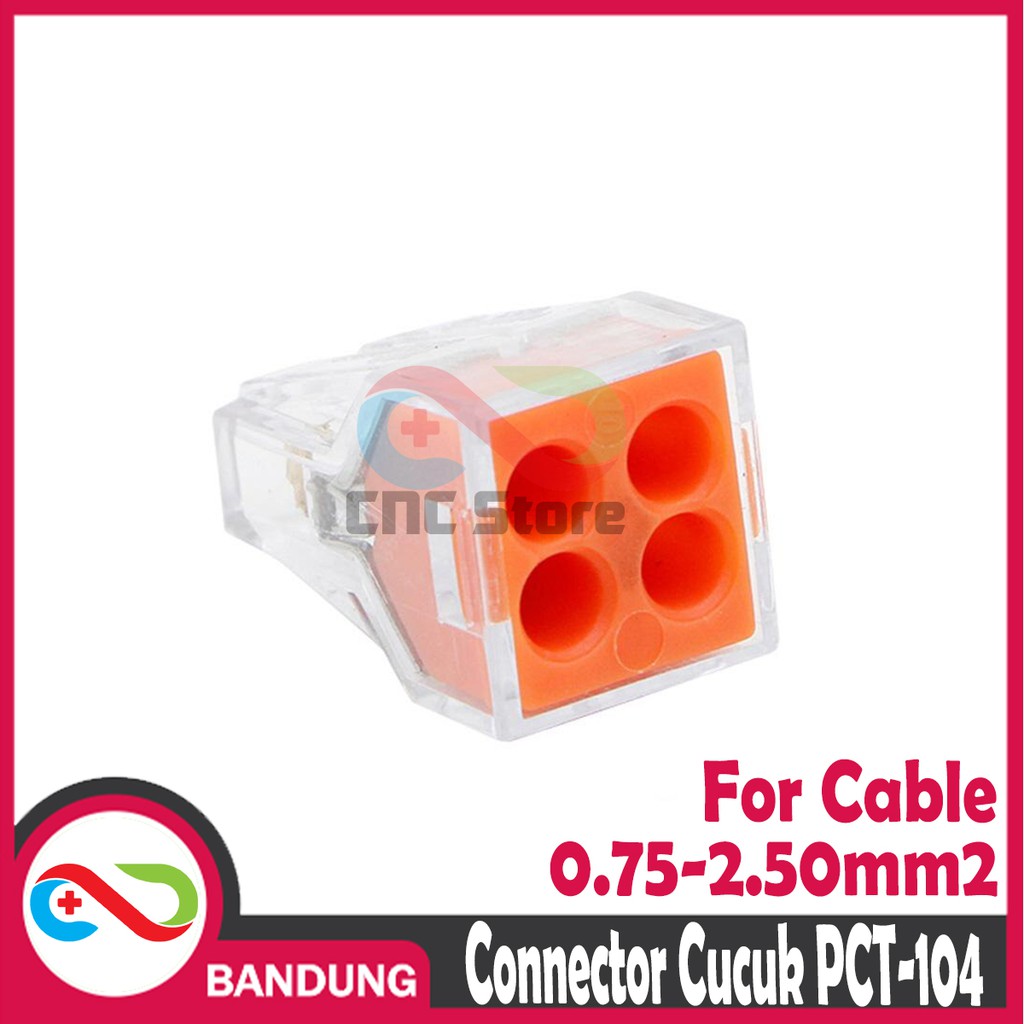 4-WIRE PCT TERMINAL 104 ไม่ใช่ WAGO 773 PUSH CONNECTOR