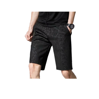 MAMCWMMZ ลด 50% ELAND_SHOPกางเกงขาสั้นผู้ชาย กระเป๋ามีซิป ผ้าเนื้อดี (สีดำ)/L-3XL