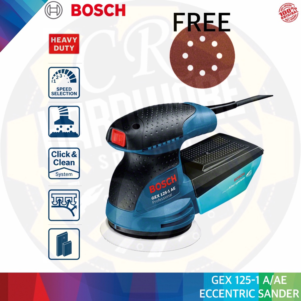 BOSCH GEX 125-1A/AE ECCENTRIC SANDER GEX125-1 A/AE