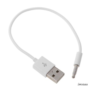 Iwo อะแดปเตอร์สายชาร์จซิงค์ข้อมูล USB 3.5 มม. สําหรับ Apple Shuffle 2nd