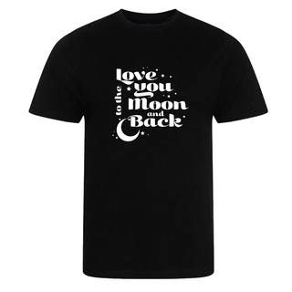 ขายดี!ขายดี เสื้อยืดลําลอง แขนสั้น พิมพ์ลาย To the moon and back alentines day สีดํา สําหรับผู้ชาย Fdhld69Nmkmgf47S-5XL