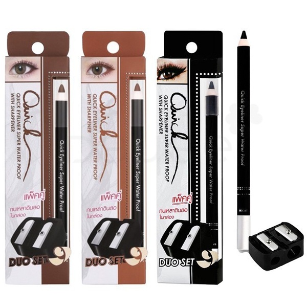 meilinda Quick Eyeliner ติดทนมาก อายไลเนอร์ (พร้อมกบเหลา)
