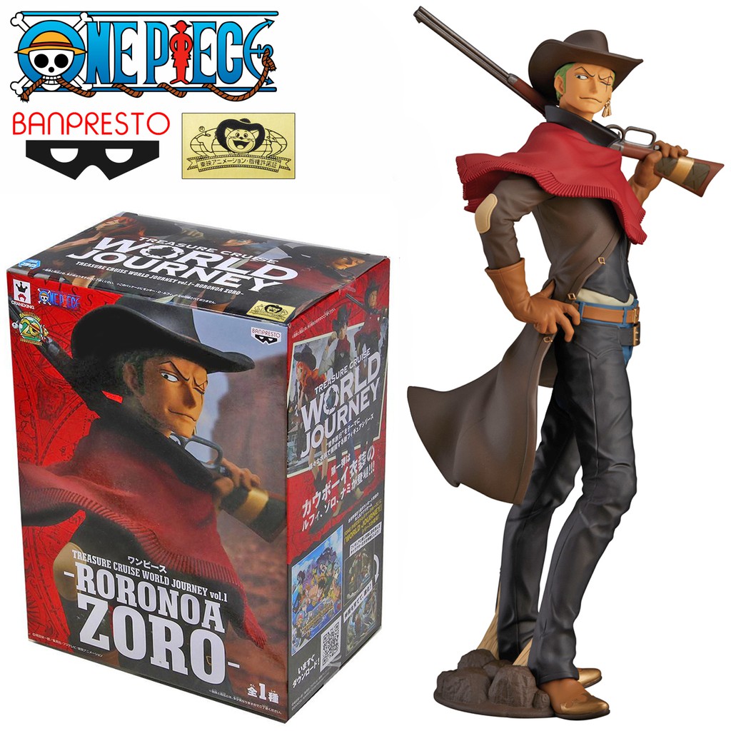 Model Figure งานแท้ แมวทอง Banpresto One Piece วันพีซ Roronoa Zoro โรโรโนอา โซโล Treasure Cruise Wor