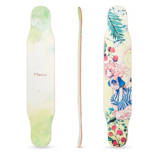 Rebirth Longboard Meow 4 Seasons (Spring) / ลองบอร์ดรีเบิร์ทรุ่น Meow 4 Seasons ลองบอร์ด สเก็ตบอร์ด ครบชุด พร้อมส่ง