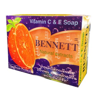 สบู่ BENNETT (Vitamin C &amp; E Soap) Natural Extracts สูตรเพิ่มวิตามินซี จากธรรมชาติ