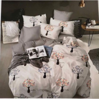 topshop_bed ชุดผ้านวม1 ชุด ครบ6ชิ้น ผ้าปู/ผ้านวม/ปลอกหมอน2/ปลอกหมอนข้าง2 ลาย #279