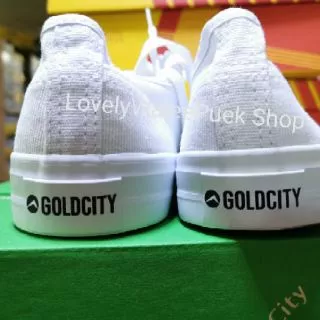 (พร้อมส่ง🚛)GoldCity-1207 รองเท้าผ้าใบแฟชั่น สีขาวพื้นนุ่มใส่ทน Size 35-45