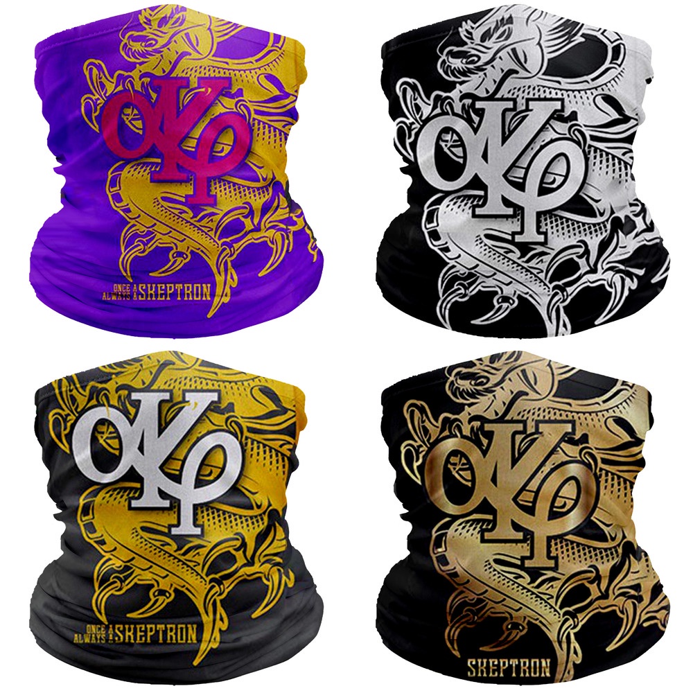 AKP SKEPTRON Alpha Kappa Rho 3D พิมพ์ Balaclava Bandana ไม่มีรอยต่อแหวนคออุ่น Face Cover ผ้าพันคอครึ