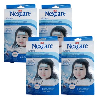 3M Nexcare แผ่นเจลลดไข้ สำหรับเด็กเล็ก 6 แผ่น/กล่อง (4 กล่อง)