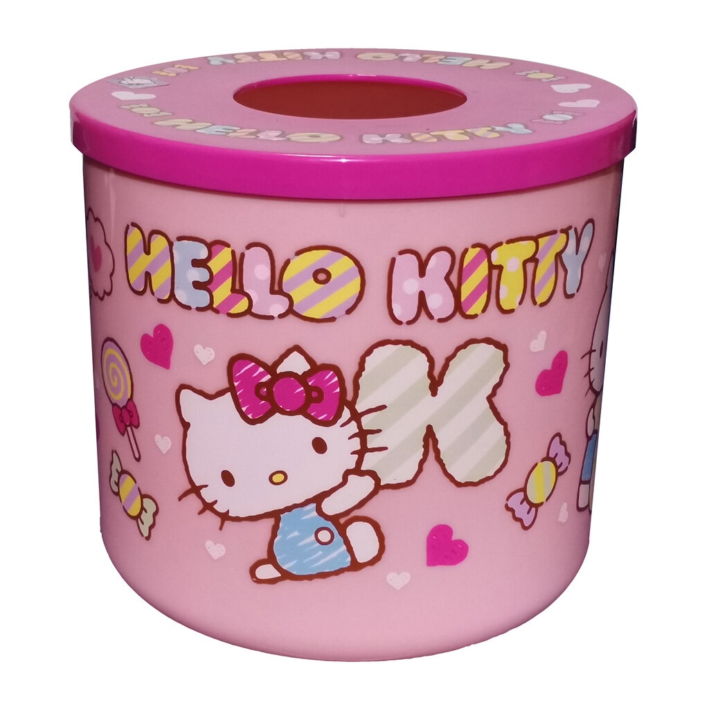Box Tissue Hello Kitty Sanrio กล่องทิชชู่เฮลโลคิตตี้สีชมพู ลายการ์ตูนซานริโอ