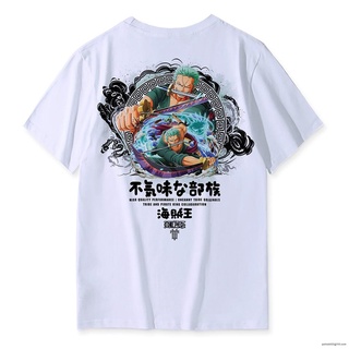 ☍ ✚❡ ̅เผ่าUncanny ท็อปส์®ซูขนาดใหญ่อะนิเมะ One Piece Unisex สีขาวเสื้อยืดแฟชั่นขนาดใหญ่ผู้ชายผู 7U5