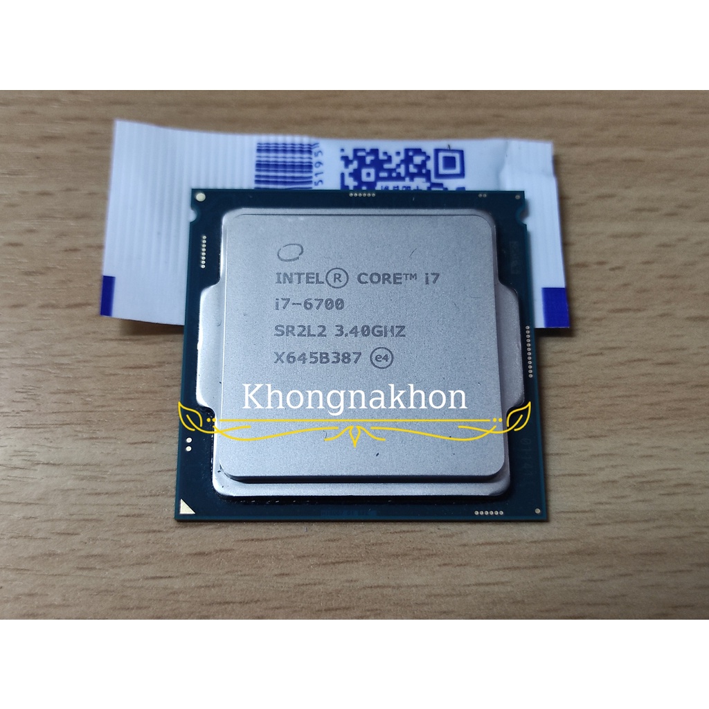 LGA 1151 CPU I7-6700 3.4 GHz. Cores: 4 Threads: 8