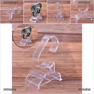 {Jettingbuy} 1 ชิ้น พลาสติกใส ใส เครื่องประดับ สร้อยข้อมือ นาฬิกา ขาตั้งแสดง