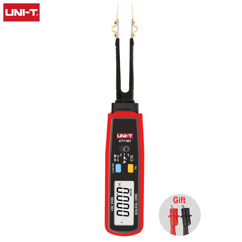 UNI-T SMD มัลติมิเตอร์ UT116A UT116C Auto Range Resistance Capacitance Diode (RCD) LED Zener DCV Continuity Battery Tester Meter