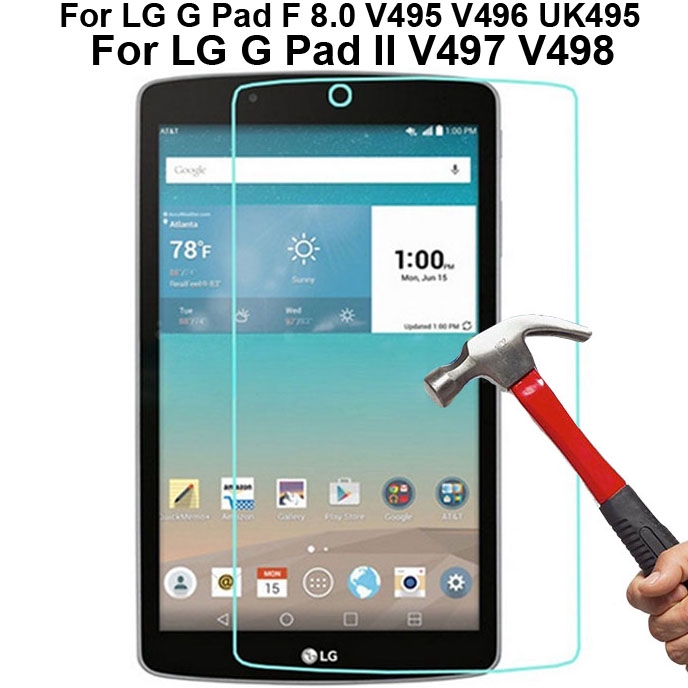 สําหรับ LG G Pad F 8.0 V495 V496 UK495 กระจกนิรภัยป้องกันหน้าจอ GPad II 8.0 V497 V498 GPad2 หน้าจอฟิ