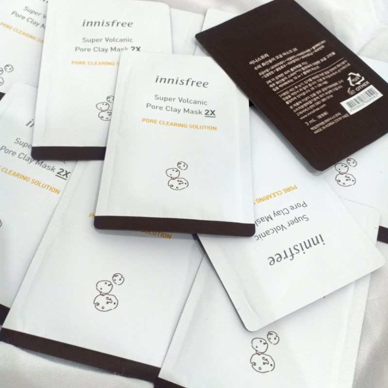 innisfree mask super volcanic 2x<มาส์กโคลน>
