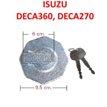 ฝาถังน้ำมันพร้อมกุญแจ ISUZU DECA360, DECA270