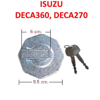 ฝาถังน้ำมันพร้อมกุญแจ ISUZU DECA360, DECA270