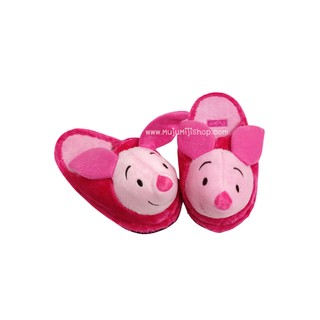 รองเท้าใส่ในบ้านพิกเล็ต Piglet ขนปุยหัวตุ๊กตา [ส่งฟรี]