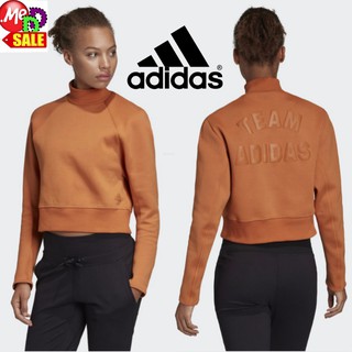 Adidas - ใหม่ เสื้อกันหนาวครอปแบบสวม ADIDAS REBEL / VRCT CREW SWEATSHIRT GG3394 EA0416 DX8419