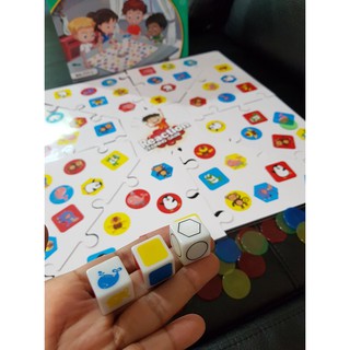 พร้อมส่ง  ลูกเต๋า และบอร์ดภาพเสริมทักษะ #ของเล่นเสริมความคิด