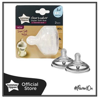 Tommee Tippee Closer to Nature Super Soft Teats (Medium Flow) 3m+