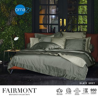 Omazz ผ้าปู 6ฟุต 1ชิ้น Collection Fairmont รหัส Slate Grey