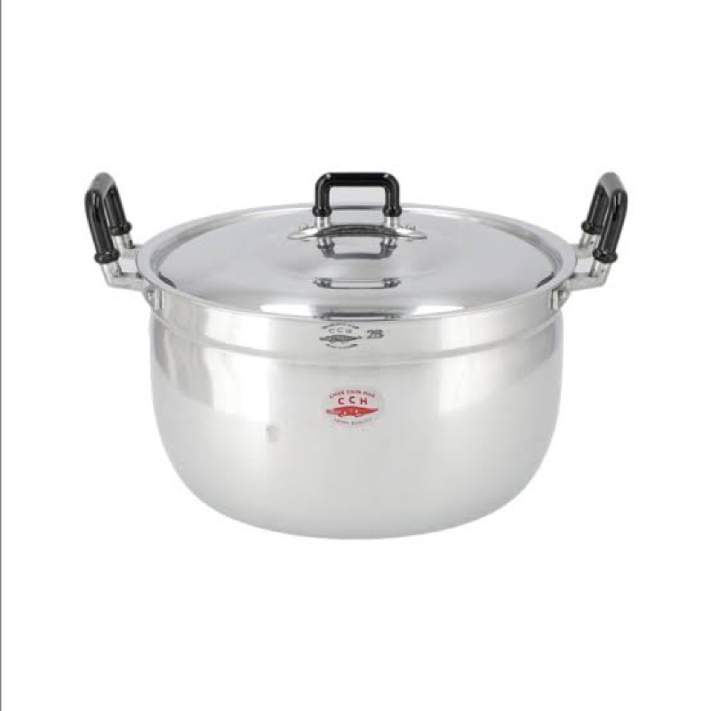 จระเข้ หม้อสองหู เบอร์กลาง ราคาต่อใบ 28 หรือ 30 หรือ 32 ซม. ตราจระเข้ หม้อข้าว หม้อต้ม หม้อแกง หม้อ 