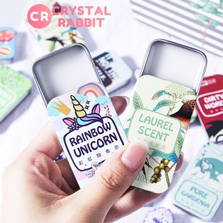 CRYSTAL RABBIT บาล์มแข็ง บาล์มพกพา 10g น้ำหอมพกพา น้ำหอมบาล์ม ติดทนนาน ขนาดพกพา บาล์มน้ำหอม