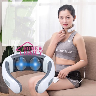 🌸Neck Massager🌸บริหารคอ แก้ปวดเมื่อย  เครื่องนวดคอไฟฟ้า ระบบอินฟาเรด ช่วยบรรเทาอาการปวดเมื่อย พร้อมส่ง