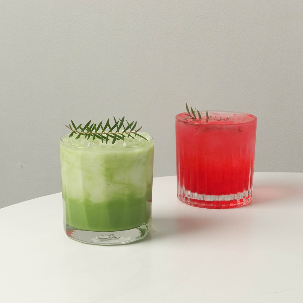 แก้วใส แก้วคริสตัล แก้วเส้นตรง แก้วคาเฟ่ แก้วสไตล์เกาหลี แก้วน้ำ